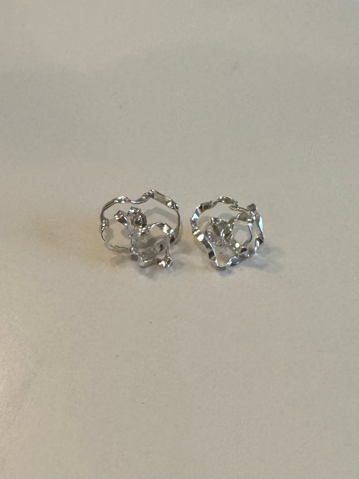 Tangle rose earrings