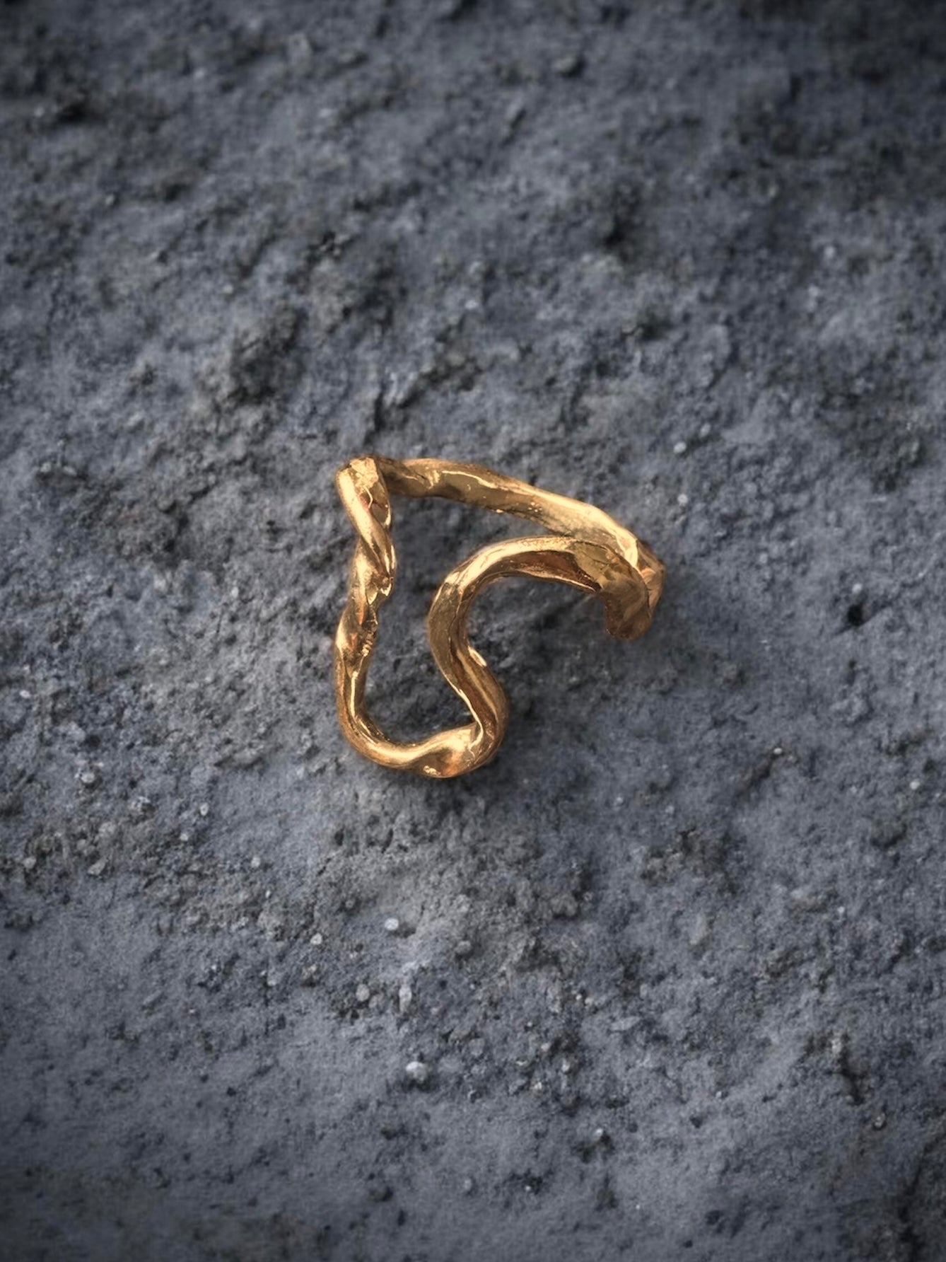 Tangle ring - 14 kt gold