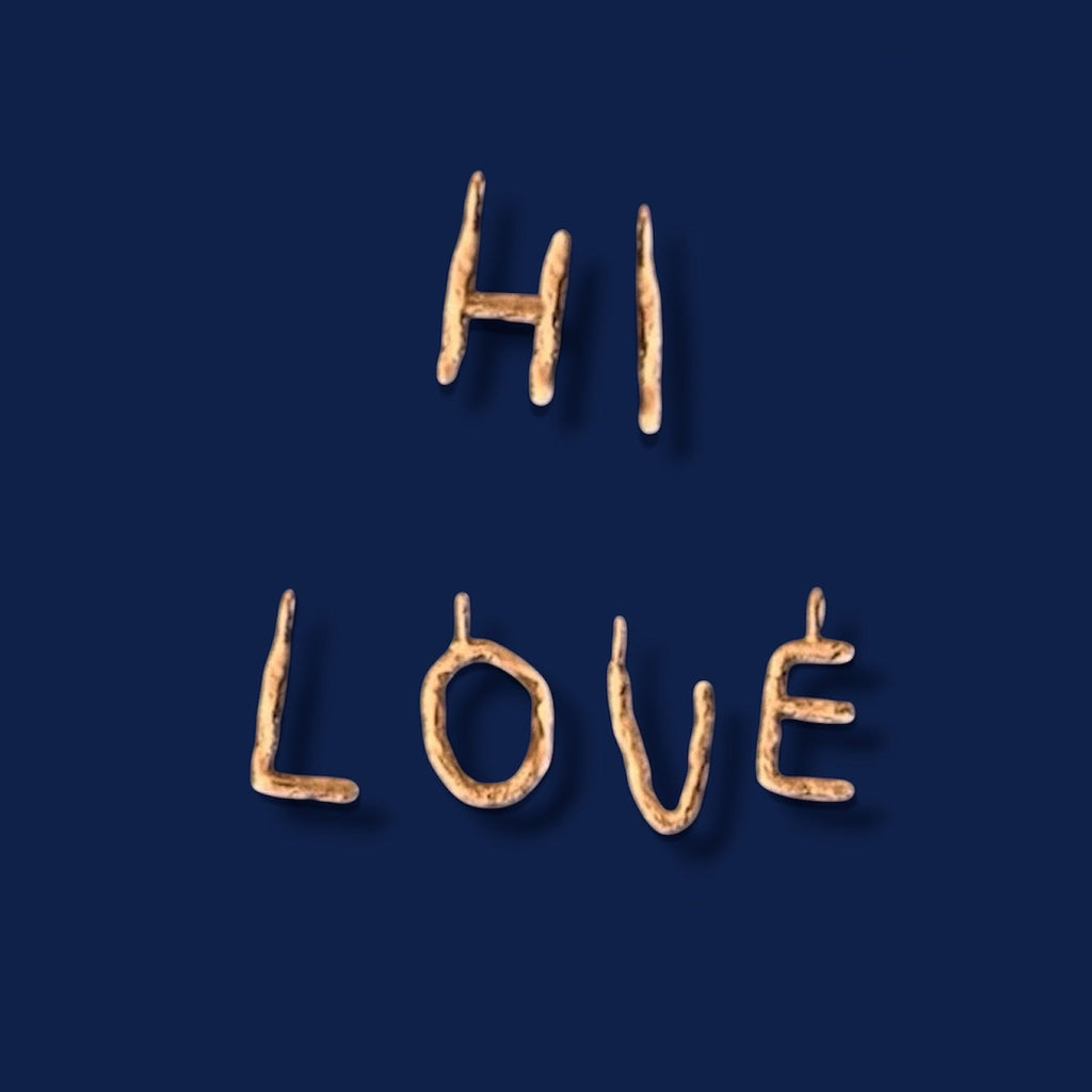 Letter pendant - 14 kt gold