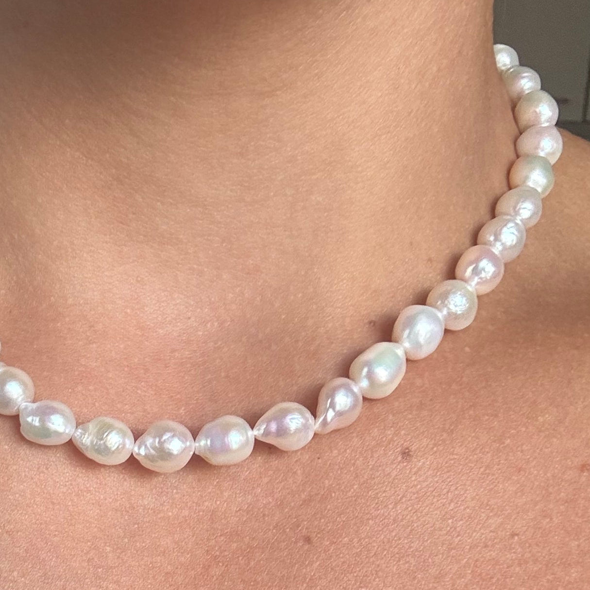 Baroque pearl necklace