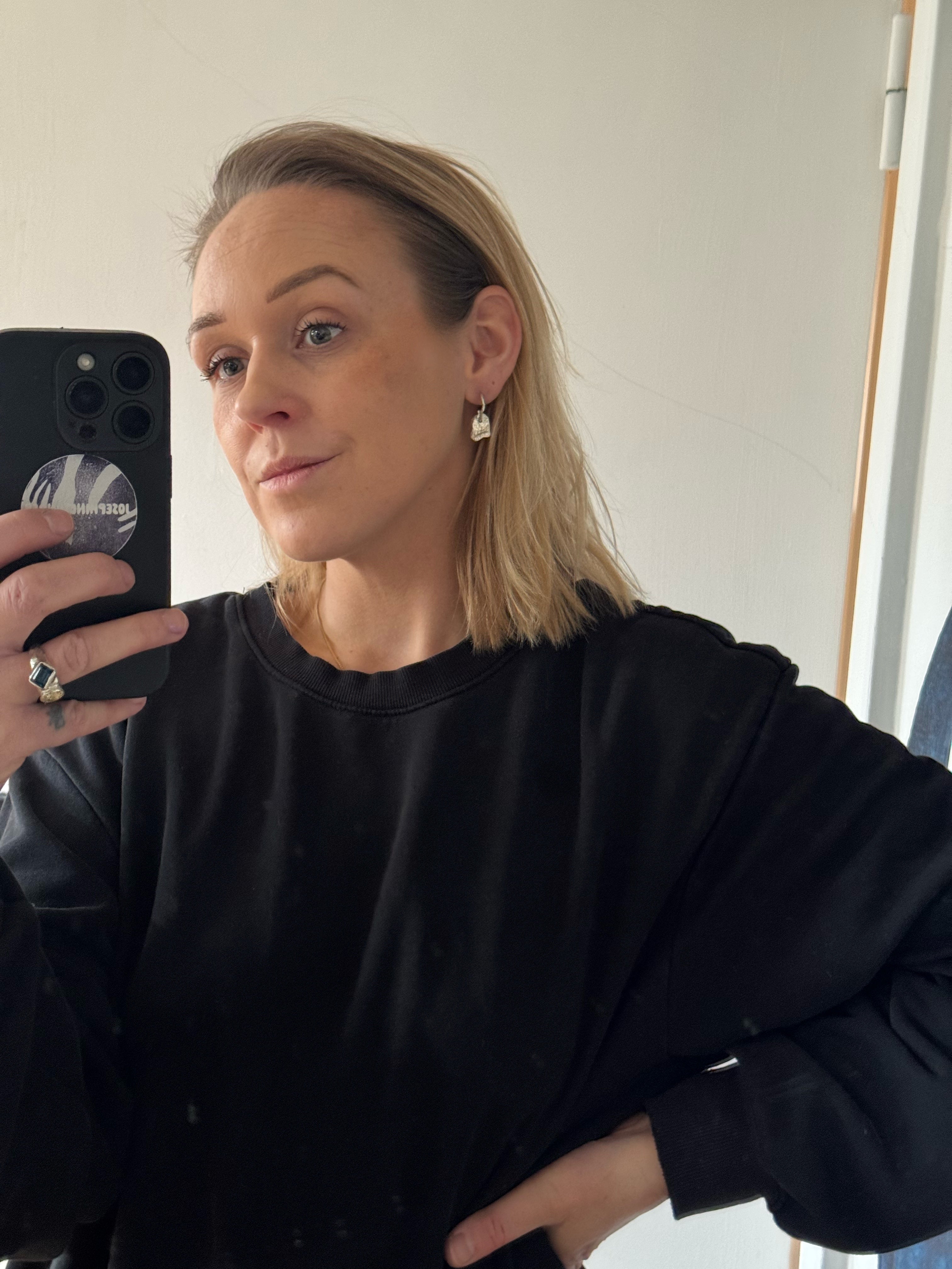 Drop earrings – close-up