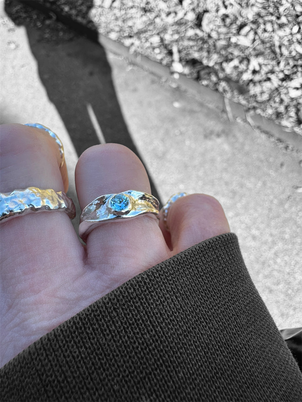 Fold ring – worn